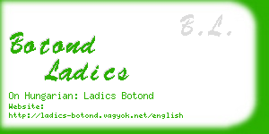 botond ladics business card